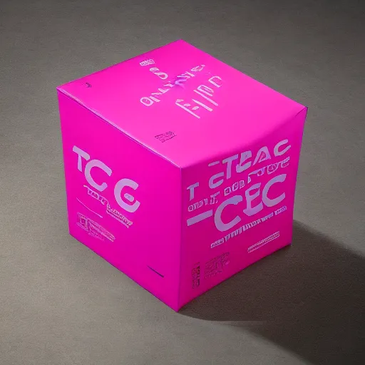 a hot pink package with the letters TGC in bold white letters on it, zooming through a fast express delivery network