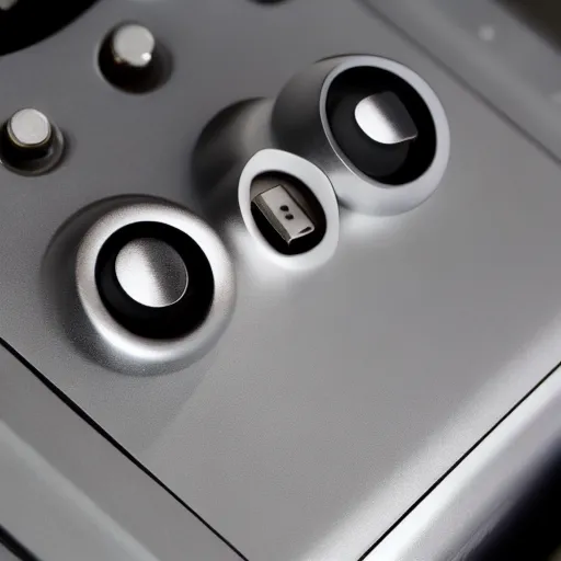 a close-up of a knob on a piece of electronic equipment