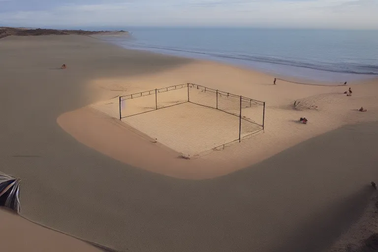 una playa de arena marrón con un fondo marrón