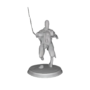 Cyberpunk 2137 Witcher mercenary, DnD Cyberpunk TTRPG Figure