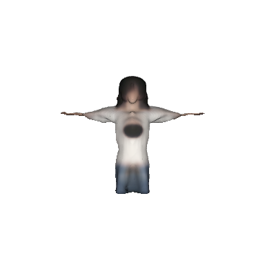 a female person in a T pose, realistic, 8k