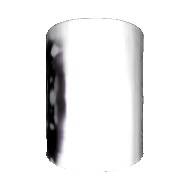 a white ceramic coffee mug with a handle and the word 'COFFEE' written on one side in black letters