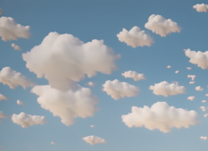 Multi-cloud computing, 3D octane render, In the Sky, paper planes