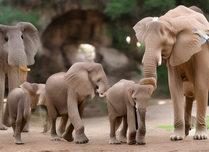 Zoo. Zoo. wide shot, reflective, 3D clay render