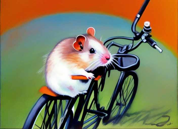 hamster on a bike