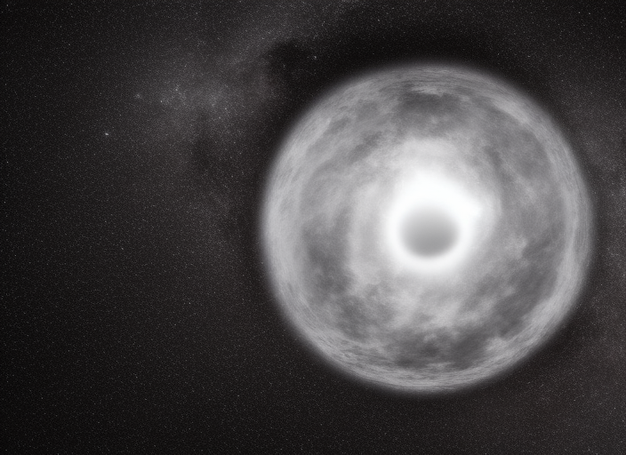 the image of a dark grey corona,a rarefied envelope of matter surrounding the darkened disc of the planet", achromatic, odourless, and featureless, the enemy of matter and life