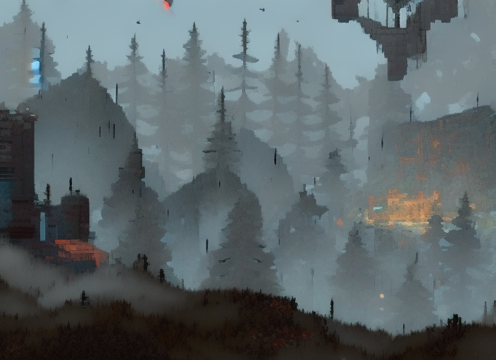 image of porch collapse, a grey mist with cold vapour, known to house a specialized form of fungal microorganism, The area of transition between the world and the pale, Disco Elysium 