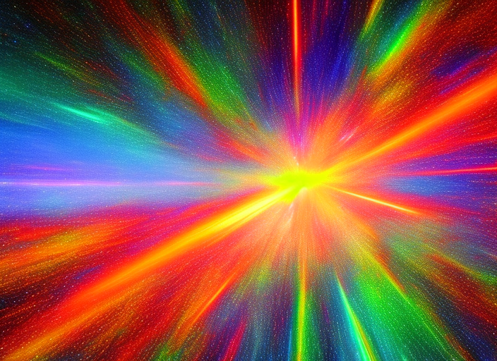 traveling into hyperspace, colorful, beautiful