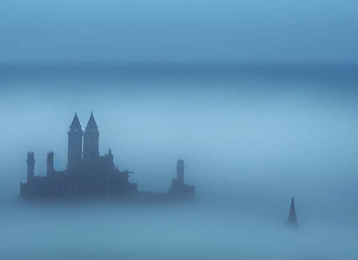 Atlantis in wistful fog