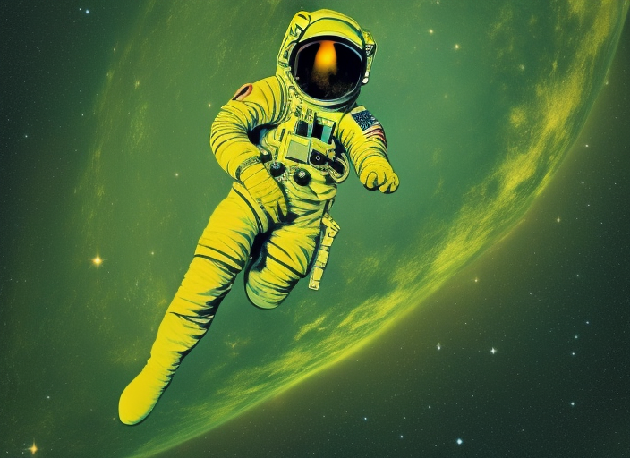 an astronaut in space. detailed, HD, digital art