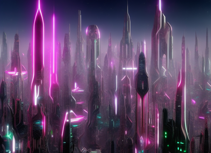 futuristic city