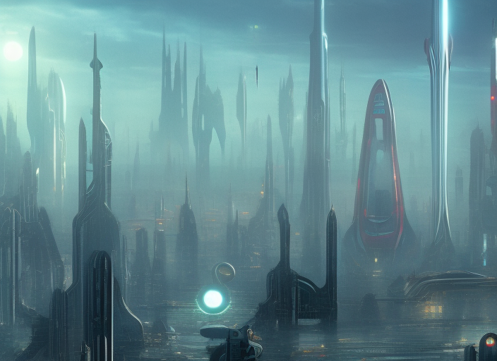 futuristic city