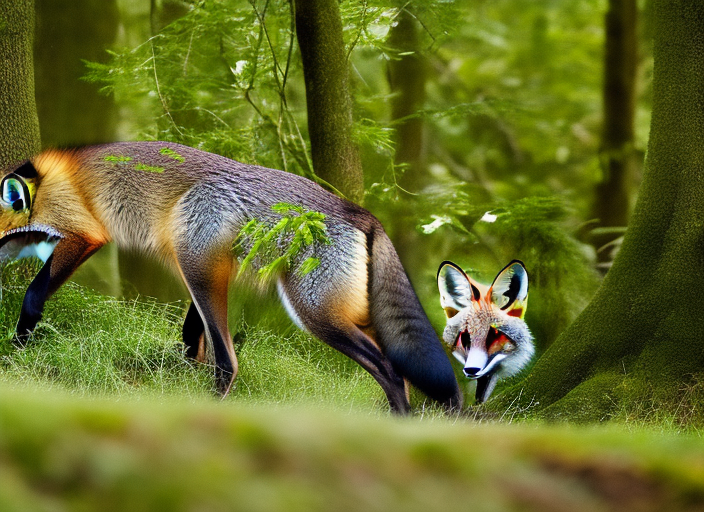 fox in the forest