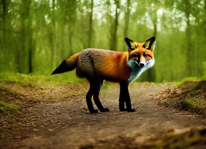 fox in the forest