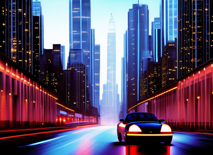 “A sleek, black sports car speeds down a deserted city street at night, the neon lights reflecting off its glossy exterior as it weaves in and out of the shadows cast by towering skyscrapers. The driver, a mysterious figure dressed in all black, grips the steering wheel tightly, a hint of danger in their eyes as they take the curves at breakneck speeds."::2.6 ancient::-0.2 anime::-0.2 cyberpunk::2 galactic::1.9 old photograph::-0.2 360 panorama::1.1 electron microscope::0.3 wide angle lens::1.5 andy warhol::0.1 alphonse mucha::1.4 frida kahlo::-0.1 --quality 2 --stylize 60000 : 1”