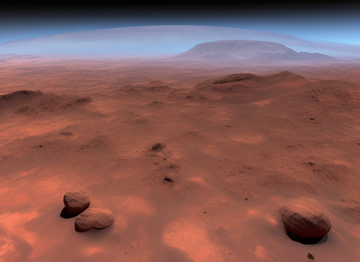 A lanscape view of mars