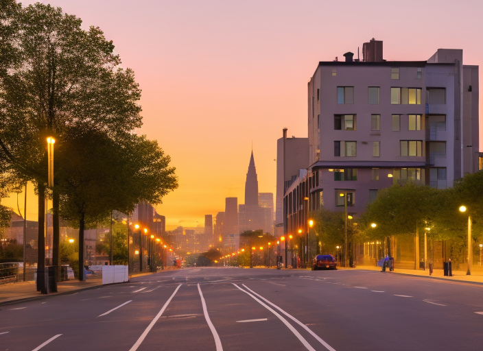 "A city skyline at dawn, as the sun slowly rises above the buildings, casting a pink and orange glow on the streets below. The city is still asleep, and the only sound is the soft hum of the wind, creating a sense of introspection and contemplation, evoking the feeling of a Sunday morning soul."::2.6 https://firebasestorage.googleapis.com/v0/b/noonshot-prod.appspot.com/o/midjourney%2Fimages%2F9e929550-e535-4697-980a-9d66bbd79d48?alt=media&token=6d963448-ba4f-46fc-8da7-dce7625c8260:: 16-bit::1.8 8-bit::0.3 4-bit::1.7 1980s::1.5 cyberpunk::0.2 electronic circuitry::1.9 futuristic::1.6 galactic::2.4 magnification::0.3 panorama::1.9 ultra wide angle lens::0 wide angle lens::1.9 piet mondrian::1.9 rene magritte::-0.3 defocus::-0.5 --quality 2 --stylize 60000
