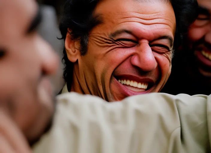 Imran Khan laughing 