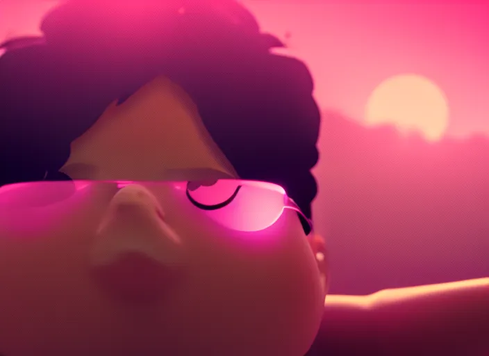 “Chill with the Boy at his Desk under the Pink Sky: A Lofi Music Video". "Chill with the Boy at his Desk under the Pink Sky: A Lofi Music Video". lovely, 1080px, HD, 4K, High quality”