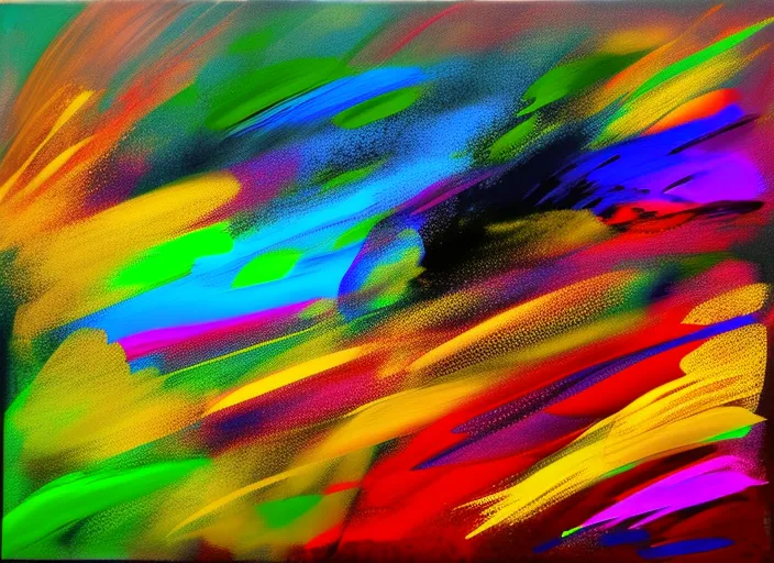 a vibrant and energetic song that demands to be seen and heard. Visualize a scene of vibrant colors and textures that are in constant motion and alive with movement. Utilize a wide-angle lens and low-key lighting to create a sense of energy and dynamism. Create a composition filled with bright colors, complex textures and shapes, and dynamic lines to give the feeling of a movement and rhythm to the image. Capture the feeling of the music by using camera techniques such as fast shutter speeds and panning to add a sense of motion and energy. Utilize a shallow depth of field to separate the foreground from the background and add a sense of depth to the image. Let the colors and textures of the scene explode with life and energy, as if it's reverberating with the sound of the music.