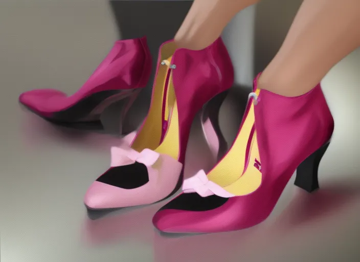 women shoes, hyperrrealistic, cinematic