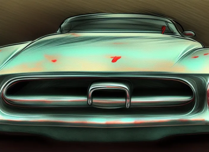 digital drawing of a car 
