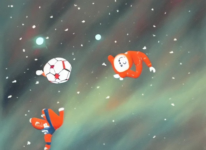 football in space
