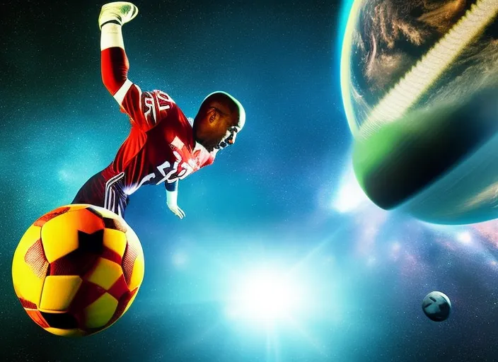 football in space
