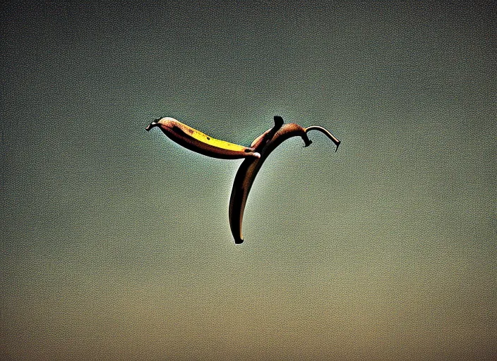 a banana in the sky