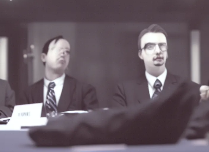 Close-up shots of leaders speaking and making decisions, realistic, cinematic