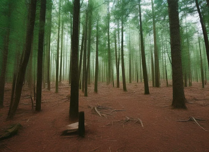 A forest walk in tranquility – Forrest. Fade in to a shot of a person walking through a forest, surrounded by tall trees and lush vegetation. The camera follows the person as they walk, capturing the beauty of the forest and the sounds of nature.