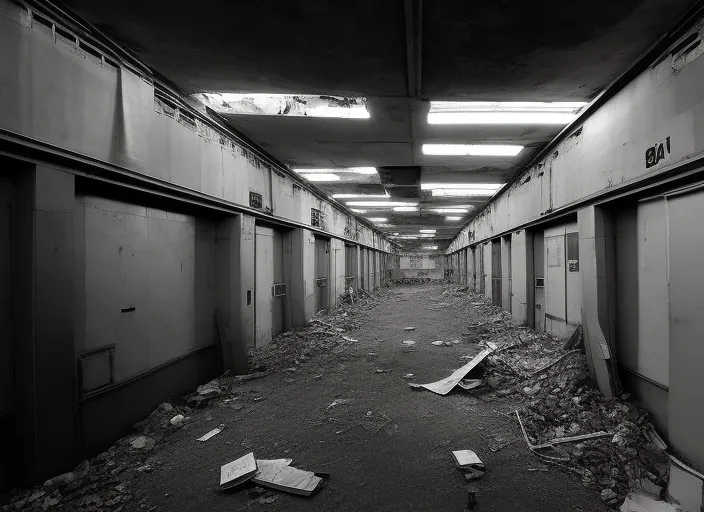 An abandoned space station in an unknown part of the universe. The corridors are dark and dusty, with debris and rubble everywhere. This station was once full of life and activity, but now it seems abandoned for years. Occasionally you can hear the sound of the wind blowing through the corridors, but otherwise it is quiet and eerie. The control room is deserted and the screens are black, and the machines seem to have come to a standstill long ago. The only light comes from the flashing red warning lights, which create a strange atmosphere. It is clear that something serious happened at this station at some point, but what it was remains a mystery. It feels like loneliness and lostness, like being all alone in an unknown corner of space. Yet you also feel a sense of adventure and curiosity, which may still be discovered in this mysterious environment.