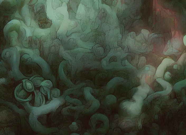 Color from Outer Space, Lovecraft, Horror Story, Yog-Sothoth, Elder one, Great race of Yith, Dark Art, Village, Chtonic