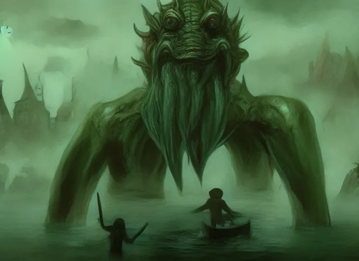 Shadow over Innsmouth, Dagon, Horror story, Shizophrenia art