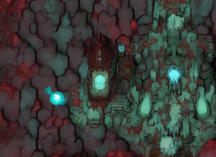 Color from outer space, Kadath, Village well, Crimson Court Darkest Dungeon, Lovecraft Cosmic death, Azatoth