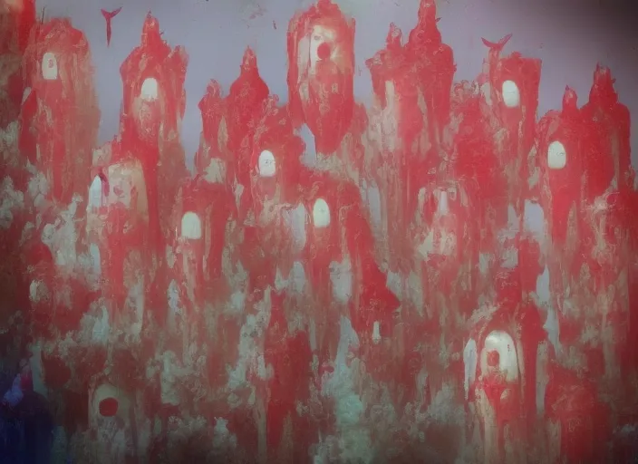Lovecraft village, Creepy people who became fish, Color from outer space, crimson court