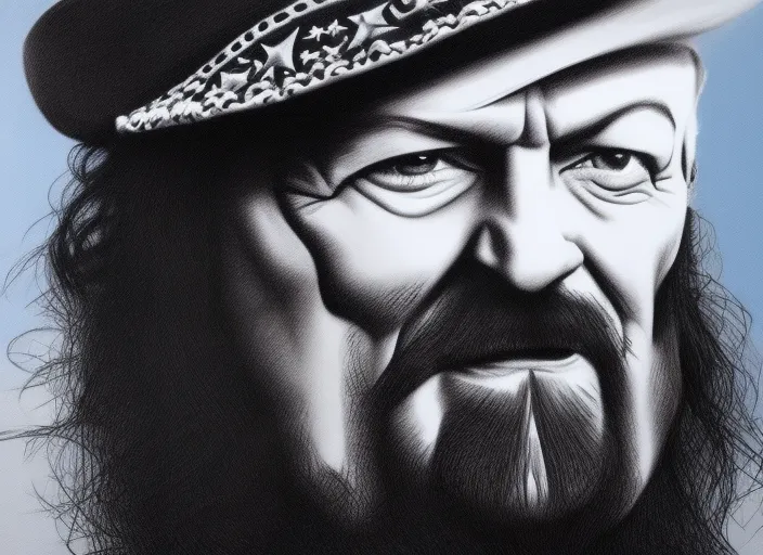 Ian Fraser "Lemmy" Kilmister handdraw illustration