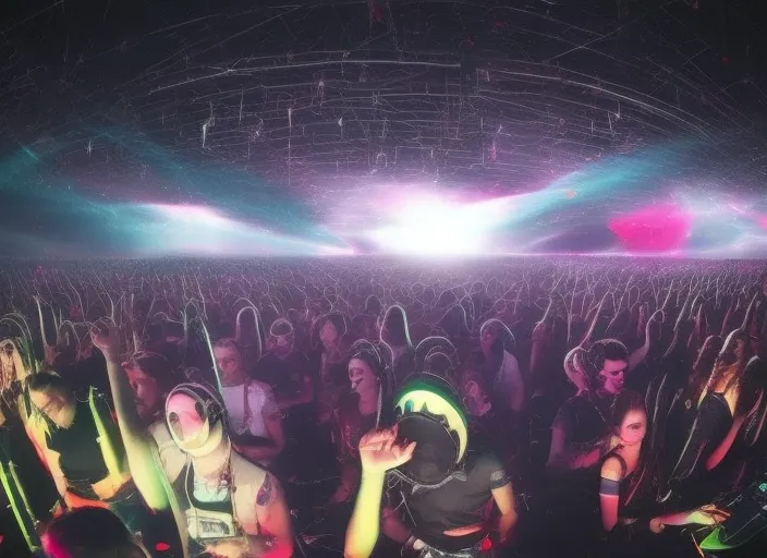 techno festival in the space