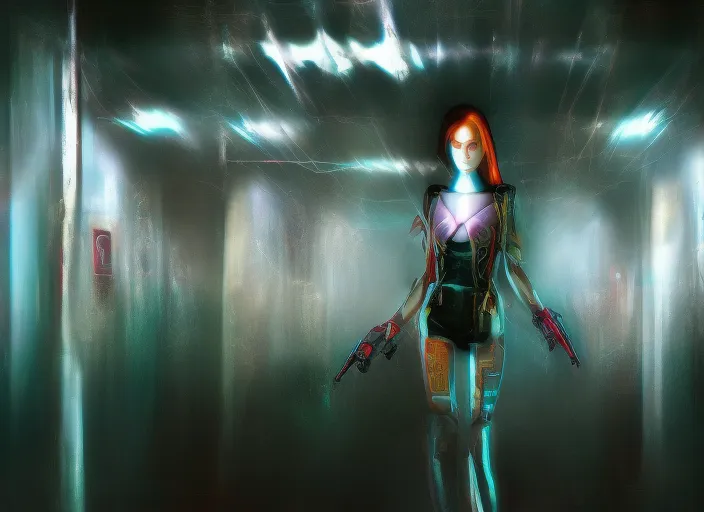 dystopia cyber girl