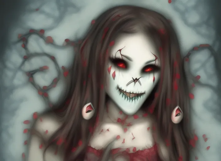Sacrament vampire girl with vampire teeth 