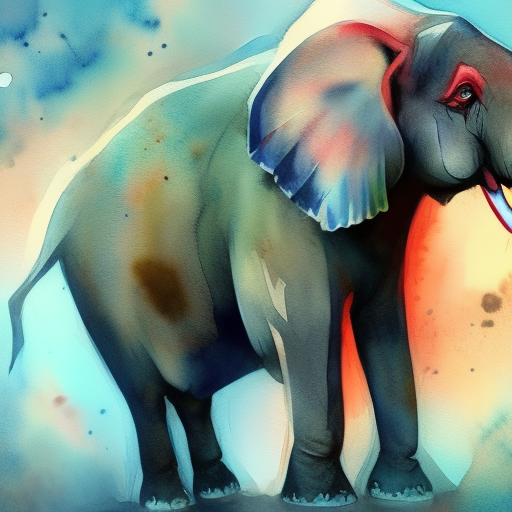 watercolor elephant