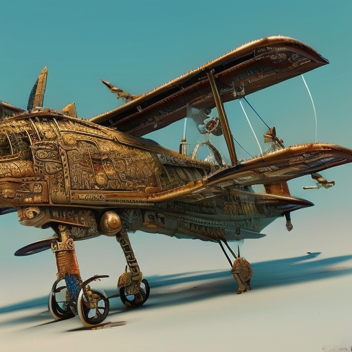 Steampunk intricate magitech skyplane, highly detailed, beautiful