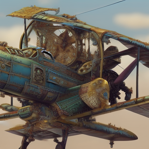 Steampunk intricate magitech skyplane, highly detailed, beautiful