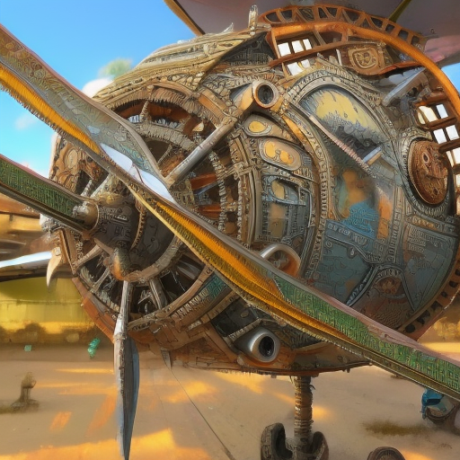 Steampunk intricate magitech skyplane, highly detailed, beautiful