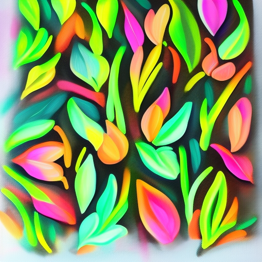 neon leaves