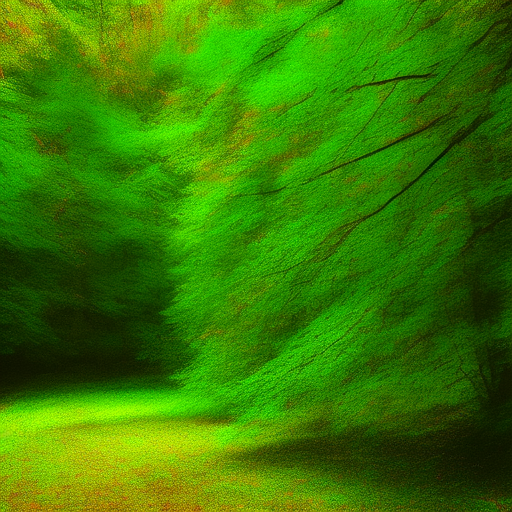 neon leaves