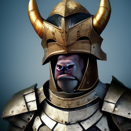 cow wearing armor