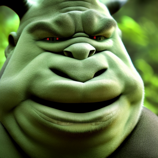 beautiful DSLR photo of an ogre