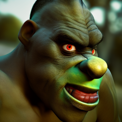 beautiful DSLR photo of an ogre