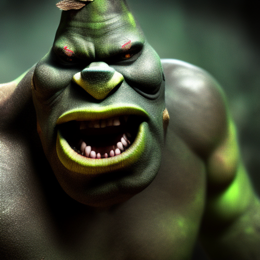 beautiful DSLR photo of an ogre